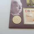 2001 Queen Victoria 10 Pounds Banknote 5 Pounds Coin Cover - Royal Mail First Day Cover