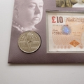 2001 Queen Victoria 10 Pounds Banknote 5 Pounds Coin Cover - Royal Mail First Day Cover