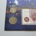1997 The New British 50p Pence Coins 10 Shillings Banknote Coin Cover - UK First Day Covers