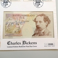 1993 Charles Dickens A Christmas Carol 10 Pounds Banknote Cover Mercury First Day Cover