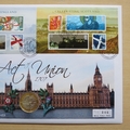 2007 Act of Union 300th Anniversary  Silver 2 Pounds Coin Cover - First Day Cover by Westminster