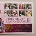 2012 Queen Elizabeth II's Diamond Jubilee Silver 5 Pounds Coin Cover - First Day Cover