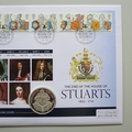 2014 The End of The House of Stuarts Silver 5 Pounds Coin Cover - Westminster First Day Covers