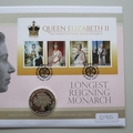 2015 Longest Reigning Monarch Silver 5 Pounds Coin Cover - Westminster First Day Covers