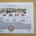 2019 D Day Landings 75th Anniversary Silver Proof 2 Pounds Coin Cover - First Day Cover by Westminster