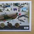 2020 Ultimate Battle of Britain 80th Anniversary 2 Pounds  x3 Coin Cover - First Day Cover Westminster