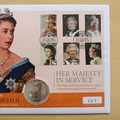 2021 Her Majesty In Service 1oz Fine Silver Britannia Coin Cover - First Day Cover by Westminster