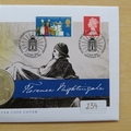 2020 Florence Nightingale 200th Anniversary Silver Proof 5 Pounds Coin Cover - First Day Cover