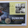 2020 Dunkirk 80th Anniversary Silver 5 Pounds Coin Cover - First Day Cover by Westminster