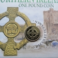 1996 Northern Ireland One Pound Coin 1 Pound Coin Cover - First Day Cover by Mercury