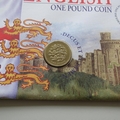 1997 The English One Pound Coin 1 Pound Coin Cover - First Day Cover by Mercury