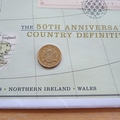 2008 The 50th Anniversary of Country Definitives 1 Pound Coin Cover - First Day Cover Mercury