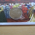 2009 The House of Tudor 1 Crown Coin Cover - First Day Cover by Mercury