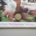 2003 England Rugby World Cup Champions 1 Pound Coin Cover - First Day Cover by Mercury