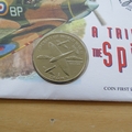 1997 A Tribute To The Spitfire 1 Crown Isle of Man Coin Cover - First Day Cover by Mercury