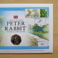 2019 Peter Rabbit 50p Pence Coin Cover - First Day Cover by Westminster