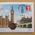 2020 EU Exit Brexit  50p Pence Coin Cover - First Day Covers Westminster