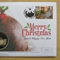 2018 Merry Christmas Silver Sixpence Coin Cover - First Day Cover Westminster