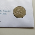 2006 HM The Queen 80th Birthday 5 Pounds Coin Cover - Royal Mail First Day Cover