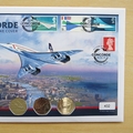 2019 Concorde 50th Anniversary 50p x3 Pence Coin Cover - First Day Cover Westminster