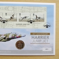 2019 Harrier Jump Jet 50th Anniversary 2 Pounds Coin Cover - First Day Cover Westminster