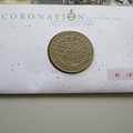 2003 The 50th Coronation Anniversary 5 Pounds Coin Cover - Royal Mail First Day Cover