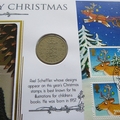 2012 Merry Christmas 1 Shilling Coin Cover - Benham First Day Cover