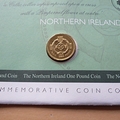 2003 Northern Ireland One Pound Coin Anniversary 1 Pound Coin First Day Cover by Mercury