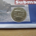 2001 Centenary of Royal Navy Submarines 5 Crowns Coin Cover - First Day Cover by Mercury