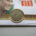 1998 Prince of Wales 50th Birthday 5 Pounds Coin Cover - First Day Cover by Mercury