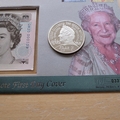 2000 The Queen Mother 100th Birthday 5 Pounds Silver Coin & Banknote First Day Cover - Mercury