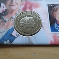 1997 The Queen Mother Coronation Diamond Jubilee 5 Crowns Coin Cover - First Day Cover by Mercury