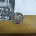 2002 The Queen Mother Memorial 1 Crown Coin Cover - Isle of Man First Day Cover by Mercury