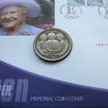 2002 The Queen Mother Guernsey 1 Dollar Memorial Coin Cover - First Day Cover by Mercury