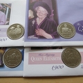 2002 Life & Times of The Queen Mother 1 Dollar Coin Covers Set - Virgin Islands First Day Covers by Mercury