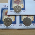 1995 95th Birthday The Queen Mother Coin Covers Set - UK First Day Covers