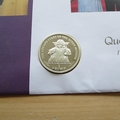 2001 The Queen Mother 101st Birthday Isle of Man 1 Crown Coin Cover - UK First Day Cover by Mercury