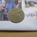 2000 The Queen Mother 100th Birthday 50p Pence Coin Cover - Ascension Island First Day Cover by Mercury