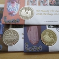 2000 100th Birthday The Queen Mother Gibraltar 1 Crown Coin Covers Set - First Day Covers by Mercury