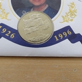 1996 Queen Elizabeth II 70th Birthday 5 Pounds Coin Cover - Jersey First Day Cover by Mercury
