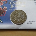 1996 Queen Elizabeth II 70th Birthday Guernsey & Alderney Coin Cover - First Day Cover by Mercury