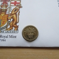 1984 Scottish New 1 Pound Coin Cover - First Day Cover  Royal Mint