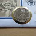 1996 Queen Elizabeth II 70th Birthday 1 Crown Coin Cover - Gibraltar First Day Cover by Mercury
