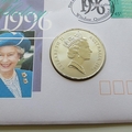 1996 Queen Elizabeth II 70th Birthday 1oz Silver 1 Dollar Coin Cover - Australia First Day Cover