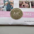 2002 The Queen's Golden Jubilee 50p Pence Coin Cover - British Virgin Islands First Day Cover