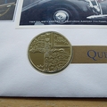 2002 The Queen's Golden Jubilee 5 Pounds Coin Cover - Alderney First Day Cover by Mercury