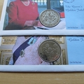 2002 The Queen's Golden Jubilee 1 Dollar Coin Covers Set - Gibraltar First Day Covers by Mercury