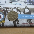 2000 Battle of Britain 60th Anniversary Flown 50p Pence Coin Cover - Guernsey First Day Cover by Mercury