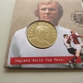 2006 Bobby Moore England World Cup Football Hero Medal Cover - Royal Mail First Day Cover