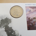 1994 D Day 50th Anniversary 2 Pounds Coin Cover - Guernsey First Day Cover